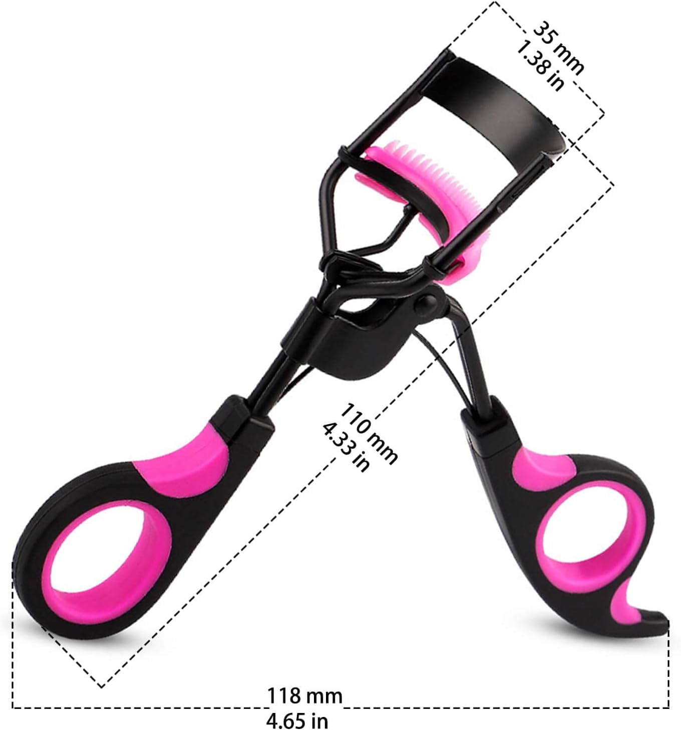 Eyelash Curlers Kit for Women Lash Curler, Eyelash Comb Seperator, 3 in1 Mascara Brushes, 4 Eyebrow Brush, 6 Silicone Refills Pads, 2 Eyelash Curler Replaces Comb Teeth