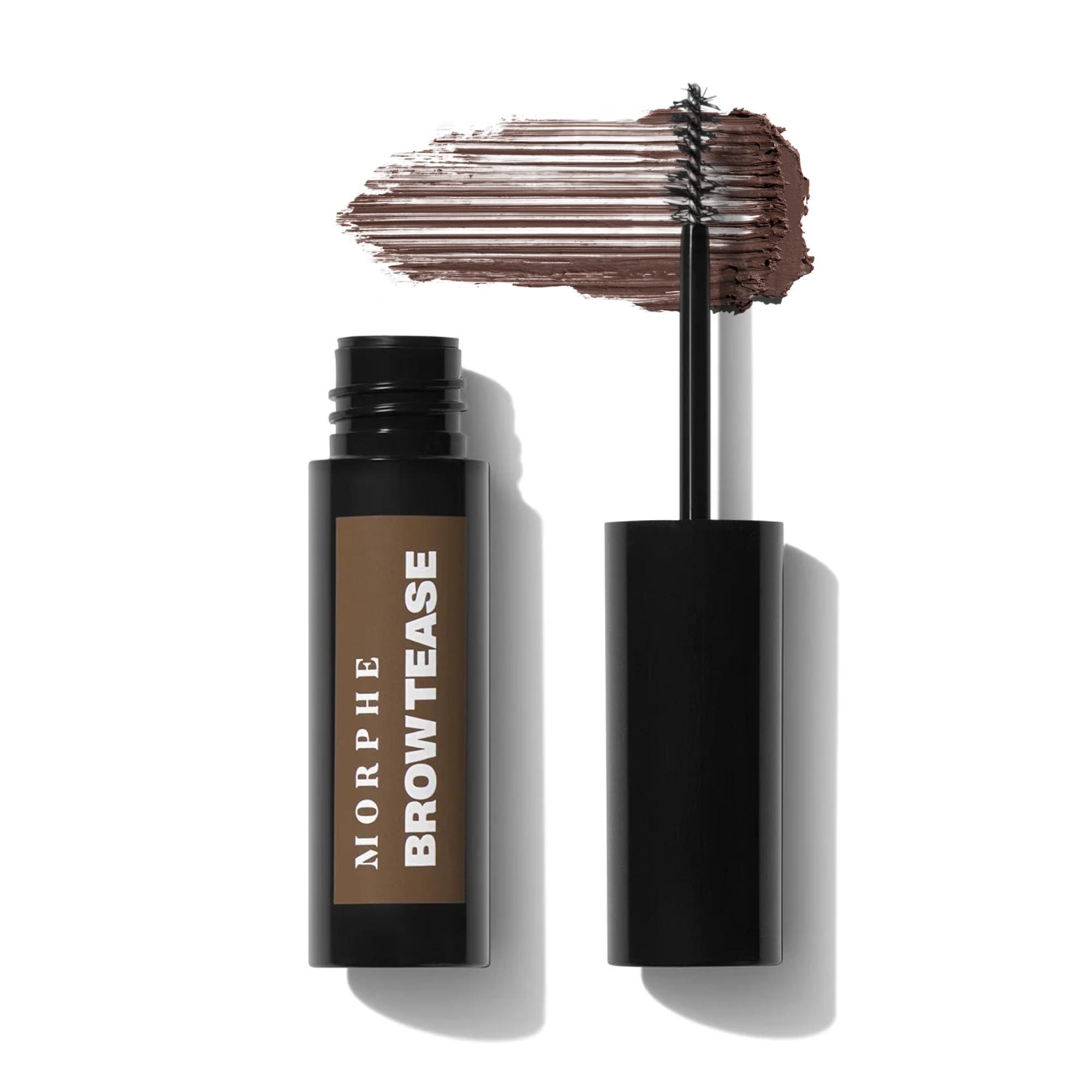 Morphe Brow Tease Eyebrow Gel Mousse - Volumizing Brow Gel to Tint, Thicken & Shape with 100% Natural Bamboo Fibers - Enriched with Conditioning Coffee Seed Oil - Latte (0.16 fl oz)