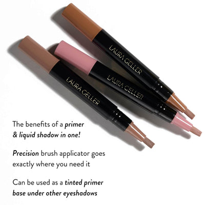 LAURA GELLER Spackle Waterproof Eye Hues | Liquid Waterproof Eyeshadow for Hooded Eyes & Mature Skin | Resists Creasing and Transfer | Liquid Shadow + Eyeshadow Primer | Blossom