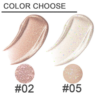 Liquid Sparkling Glitter Eye Shadow Sticks – Crystal Silver Golden Eyeshadow, Eyeliner, Eyelid Shimmer Highlight Makeup, sombra de para ojos,Waterproof Quick-Drying