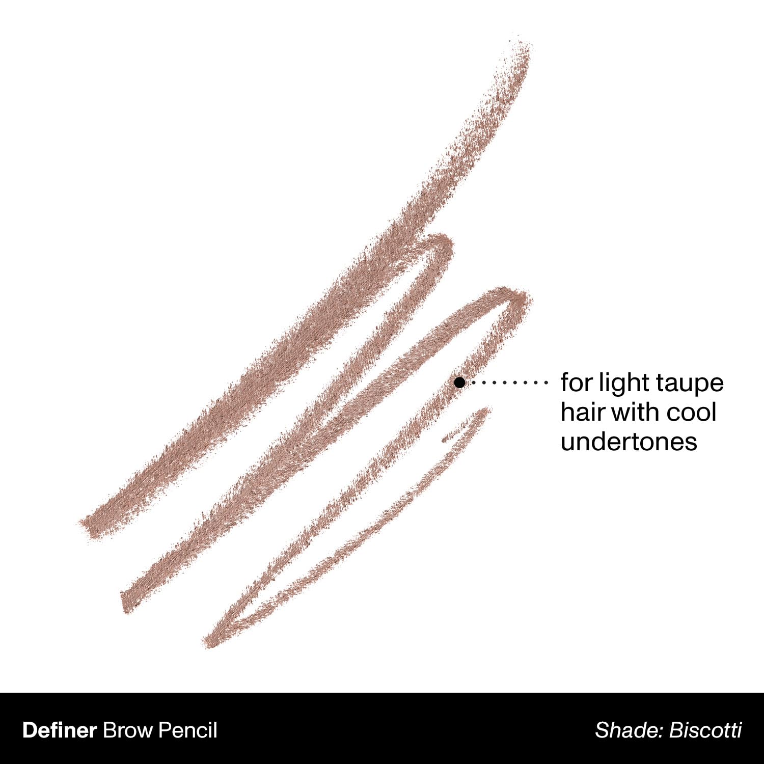 Morphe Definer Dual-Ended Brow Pencil & Spoolie - Eyebrow Pencil with Precision Slanted Tip for Shaping, Defining & Filling - Smooth, No-Tug Formula - Biscotti (0.003 oz)