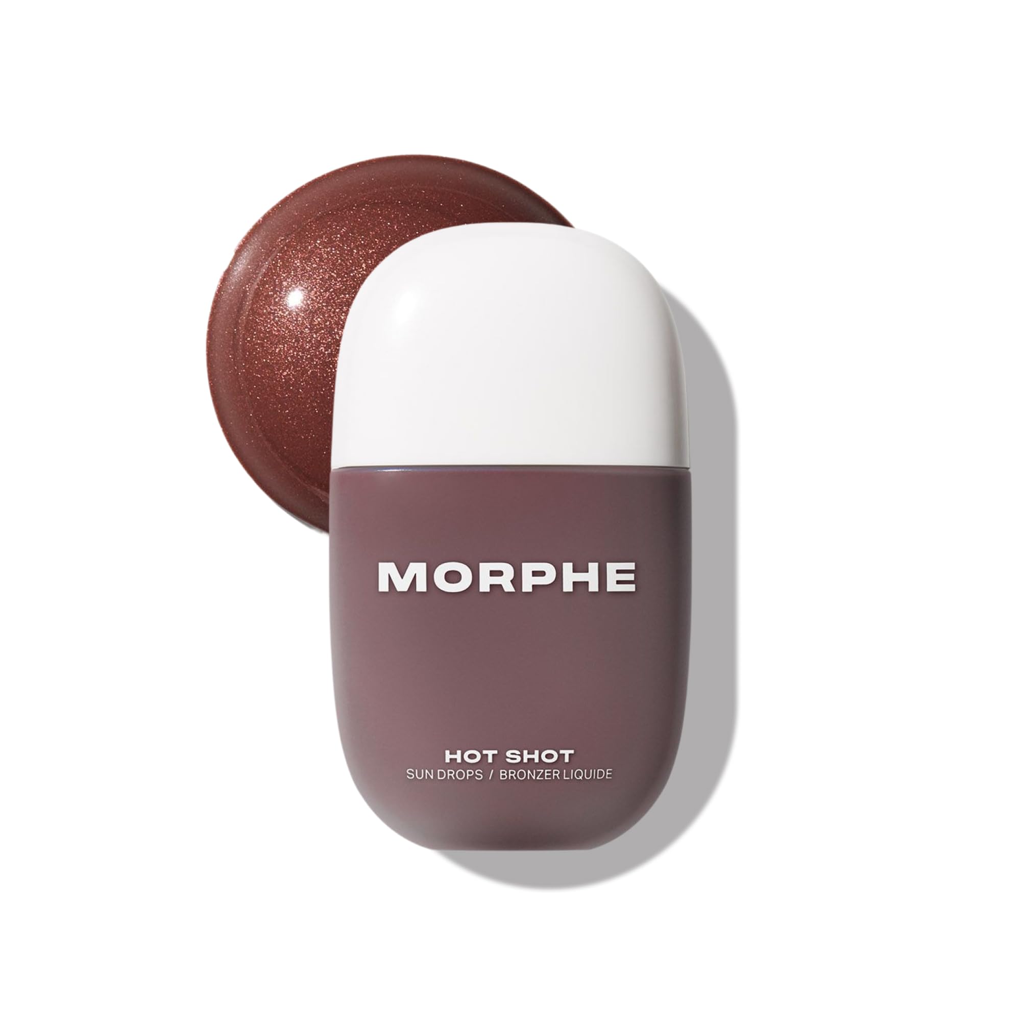 Morphe Hot Shot Sun Bronzing Drops - Waterweight Liquid Bronzer Drops with Niacinamide for Glowing Skin, Hydration & a Natural Radiant Finish - Rich Beach (1 Fl Oz)