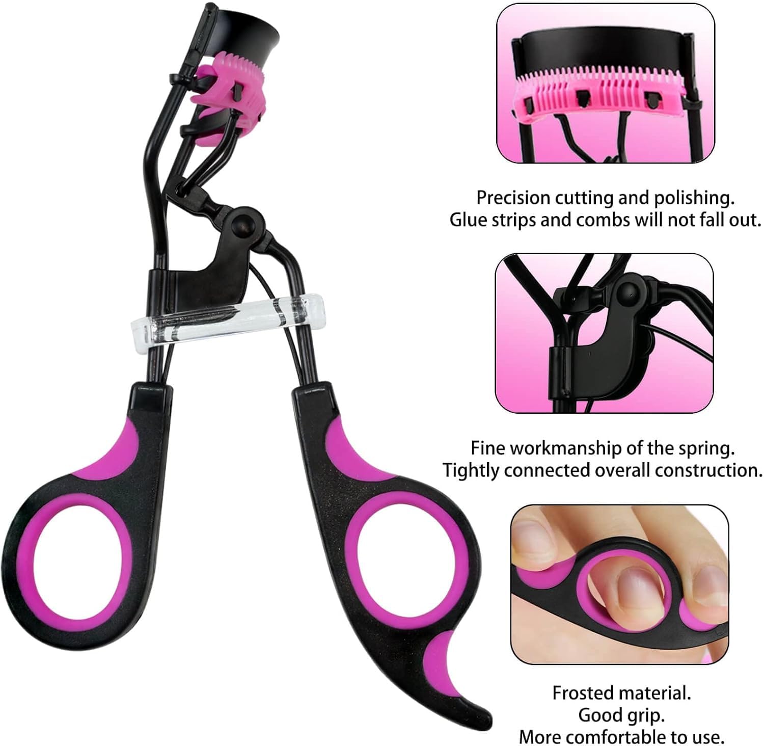 Eyelash Curlers Kit for Women Lash Curler, Eyelash Comb Seperator, 3 in1 Mascara Brushes, 4 Eyebrow Brush, 6 Silicone Refills Pads, 2 Eyelash Curler Replaces Comb Teeth