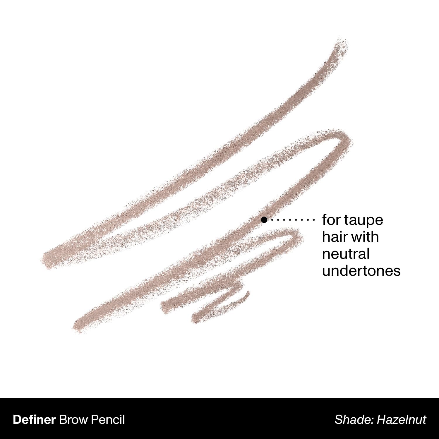 Morphe Definer Dual-Ended Brow Pencil & Spoolie - Eyebrow Pencil with Precision Slanted Tip for Shaping, Defining & Filling - Smooth, No-Tug Formula - Hazelnut (0.003 oz)