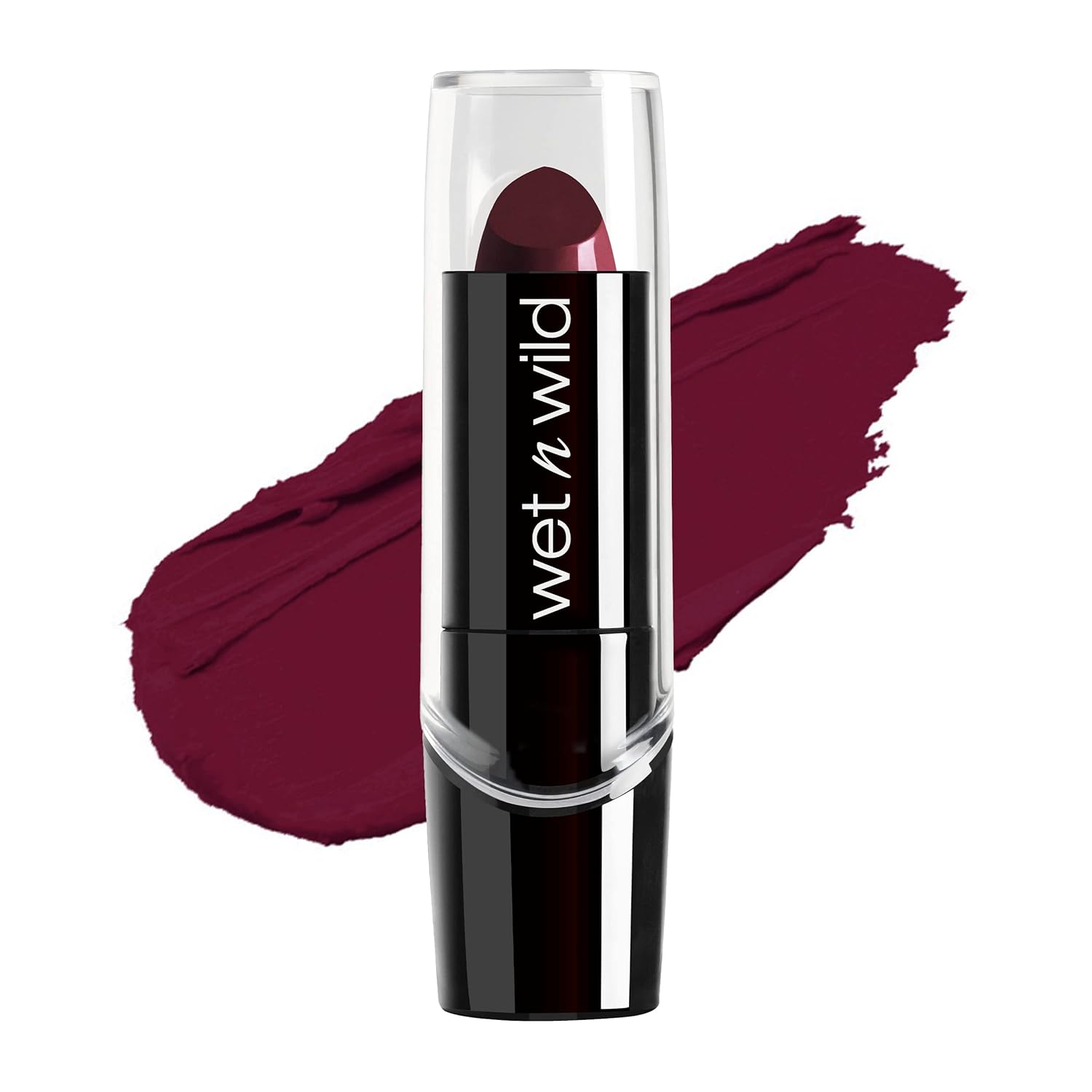 wet n wild Silk Finish Lipstick, Hydrating Rich Buildable Lip Color, Formulated with Vitamins A,E, & Macadamia for Ultimate Hydration, Cruelty-Free & Vegan - Mink Brown