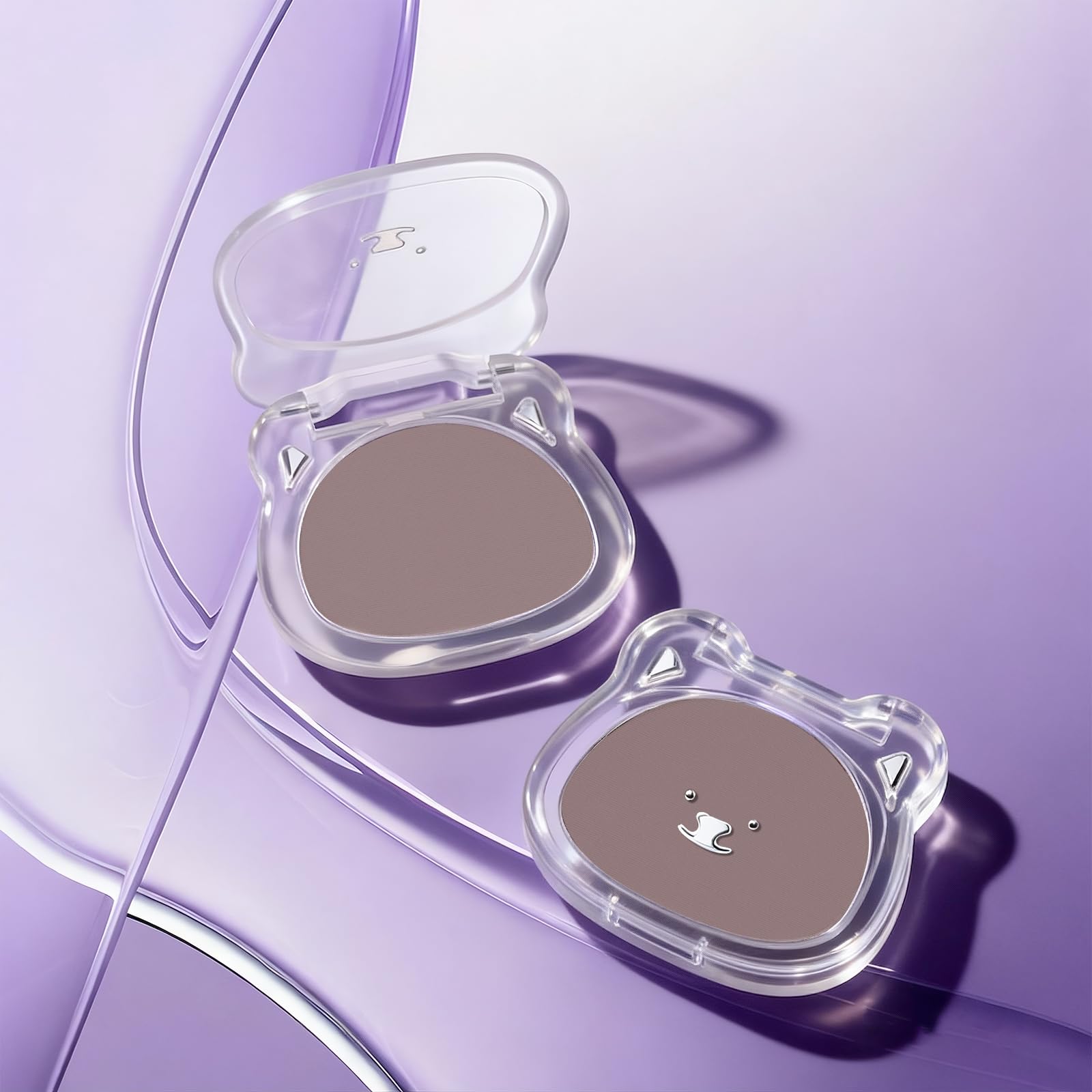 Noerrors Taupe to Mauve Cool Toned Contour Palette, Lightweight Smooth Blendable Matte Grey Pressed Powder Contour for Fair Pale Olive Light Skin, Nose Contouring Face Sculpting Cream Bronzer Makeup