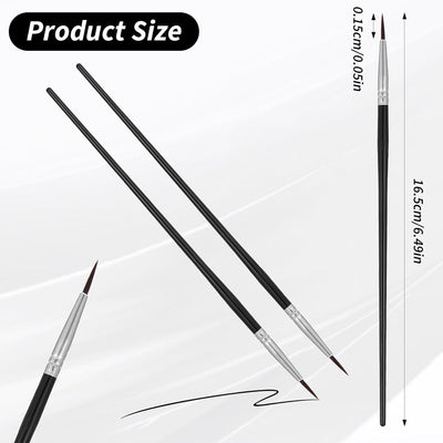 8 PCS Ultra Fine Point Eyeliner Brushes, Portable Eye Liner Makeup Tools for Women, Thin Eyeliner Gel Foundation Brushes, Cosmetic Liner Wands to Accurately Apply Gel and Wet Powder