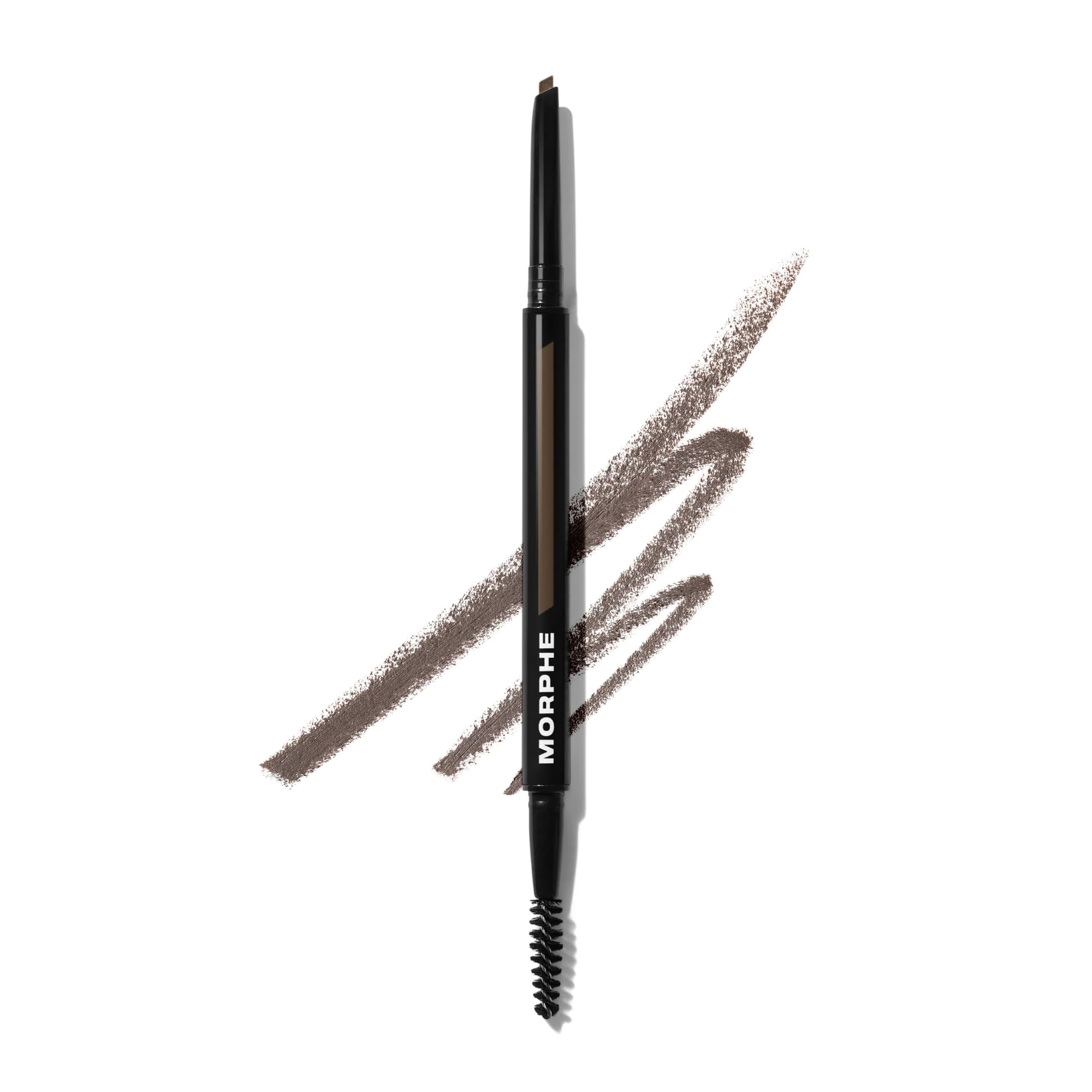 Morphe Definer Dual-Ended Brow Pencil & Spoolie - Eyebrow Pencil with Precision Slanted Tip for Shaping, Defining & Filling - Smooth, No-Tug Formula - Java (0.003 oz)