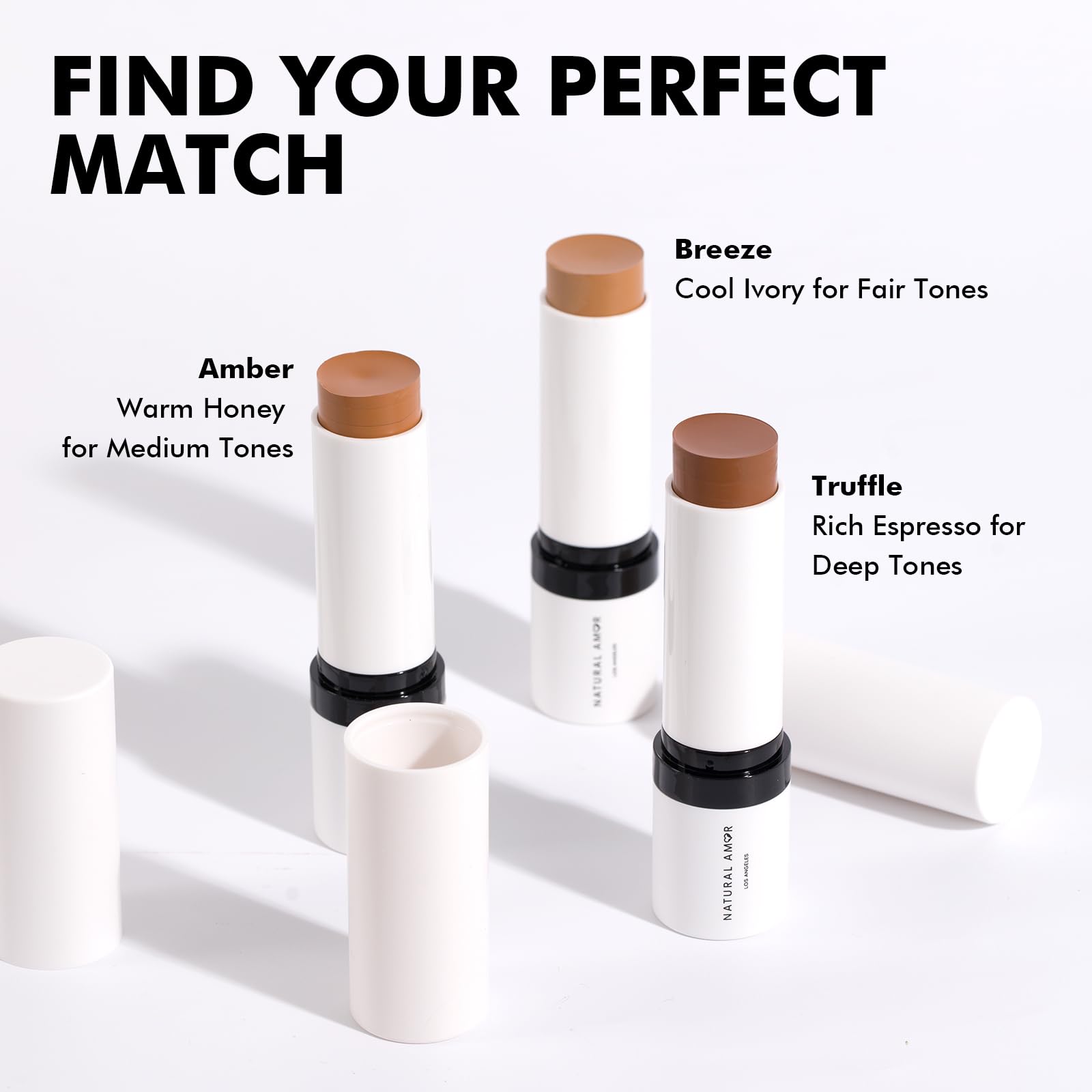 Natural Amor Sculpt Stick, Soothe Cream Contour Stick with Vitamin E, Shea Butter, Matte Finish, Cool Tones, Smooth Blendable Formula, Travel-Friendly Chubby Stick- Truffle