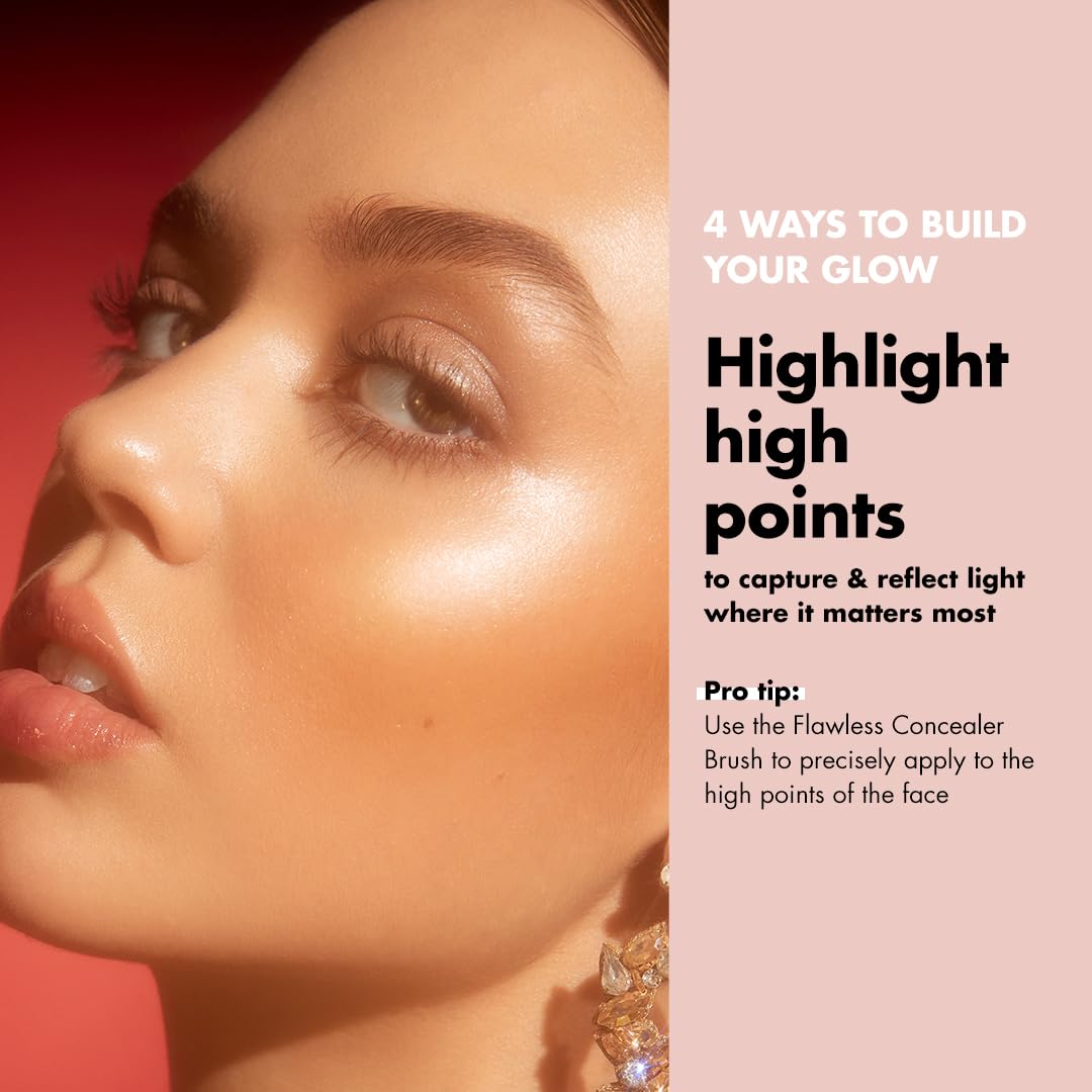 e.l.f. Halo Glow Liquid Filter, Complexion Booster For A Glowing, Soft-Focus Look, Infused With Hyaluronic Acid, Vegan & Cruelty-Free, 6 Tan/Deep