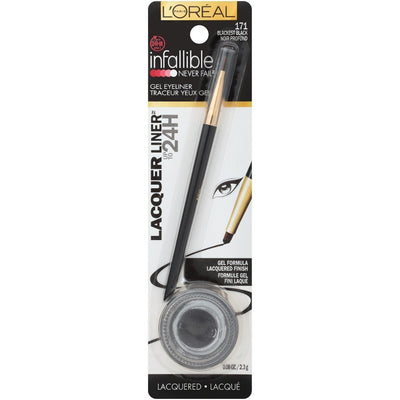 L’Oréal Paris Infallible Lacquer Eyeliner, Blackest Black (Packaging May Vary)