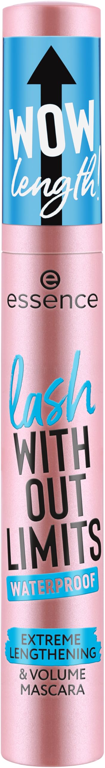 essence | Lash Without Limits Extreme Lengthening & Volume Waterproof Mascara | Volumizing & Lengthening | Vegan, Cruelty Free & Paraben Free