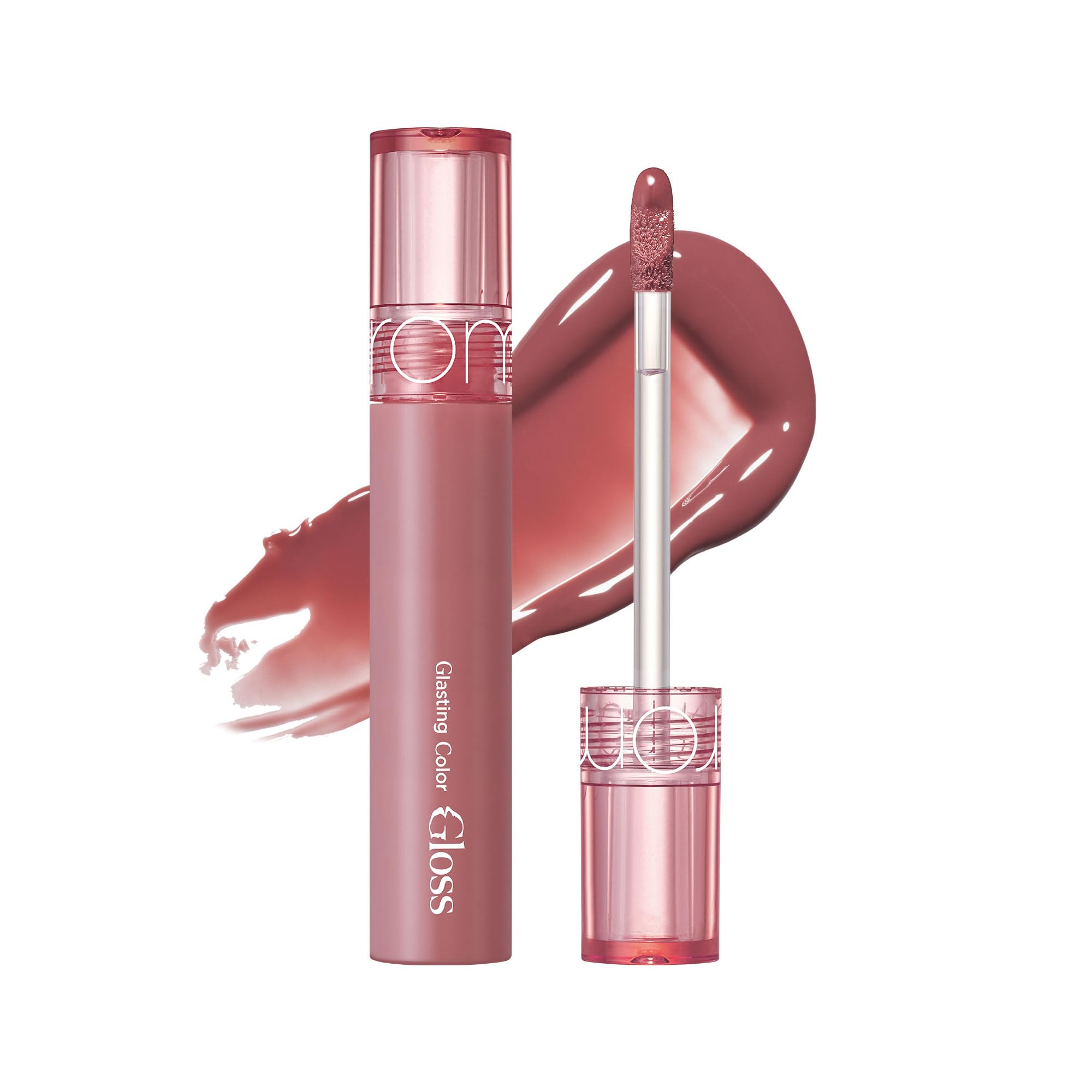 rom&nd Glasting Color Gloss 03 Rose Finch | K-Beauty Plumping Lip Glow | Hydrating, Non-Sticky, Sheer Rosy Shine