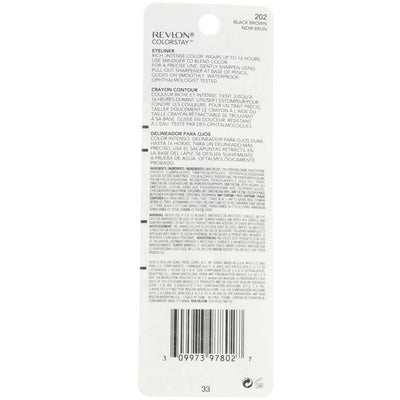 REVLON ColorStay Eyeliner with SoftFlex, Black Brown 202, 0.01 Ounce (28 g) (Pack of 2)