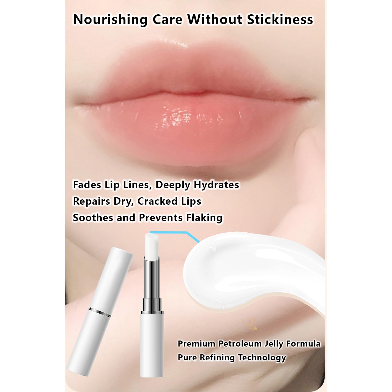 3 Pcs Lip Primer, Colorless & Odorless, Smoothing Lip Base for Makeup, Non-Sticky Lightweight Lip Balm for Daily Care, Travel-Friendly