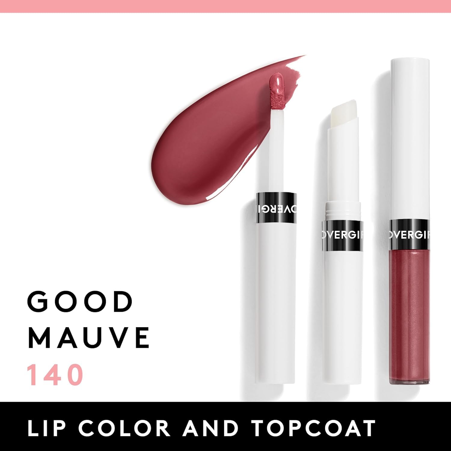Covergirl Outlast All-Day Lip Color with Moisturizing Topcoat, New Neutrals Shade Collection, Good Mauve, Pack of 1