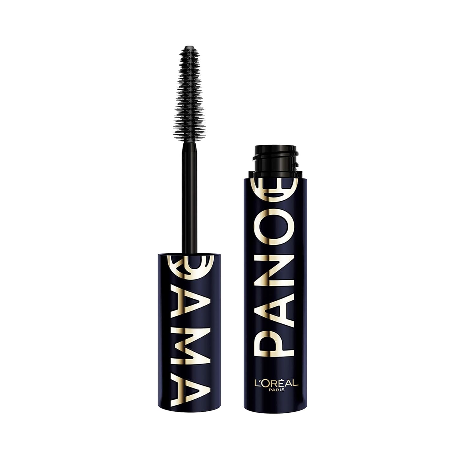 L'Oreal Paris Voluminous Panorama Mascara, Volumizing and Lengthening Mascara, Washable Longwear and Smudge Resistant Make Up, Blackest Black, 0.33 Fl Oz