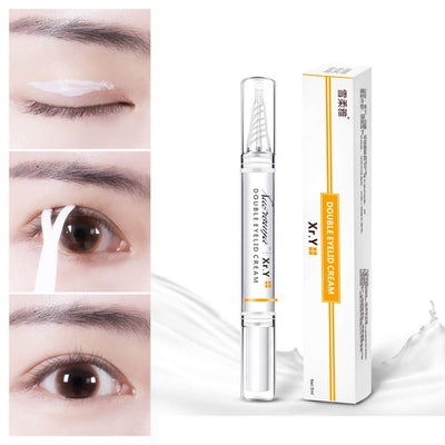 Double Eyelid Glue with Y-shaped Fork - Double Eyelid Pen - Long-lasting Double Eyelid Shaping Tape Eye Cream Transparent Invisible Eye Makeup Tools (1 Pack)