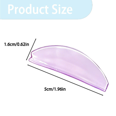 8Pcs Lash Lift Shields Flat, 1mm Thin Korean Lash Lift Pads, Glueless Reusable Eyelash Perm Tools for Salon