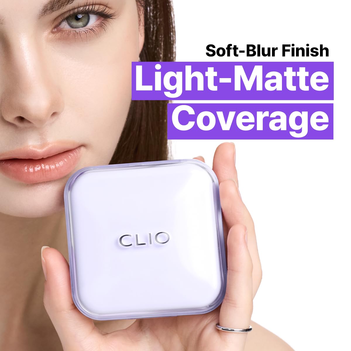 CLIO Kill Cover Mesh Blur Cushion Foundation, Flawless Full Coverage, Pore Blurring for Smooth Skin, Semi-Matte Finish, Long-Lasting, Lightweight, Oil-Control, Korean Foundation (21N LINEN)