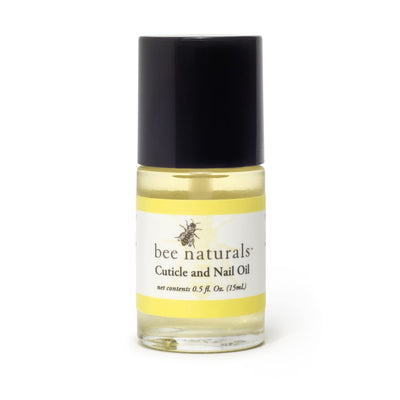 Bee Naturals Nail & Cuticle Oil 0.5 oz - Heals Cracked Nails & Rigid Cuticles, Deep Moisture with Avocado and Castor Oils