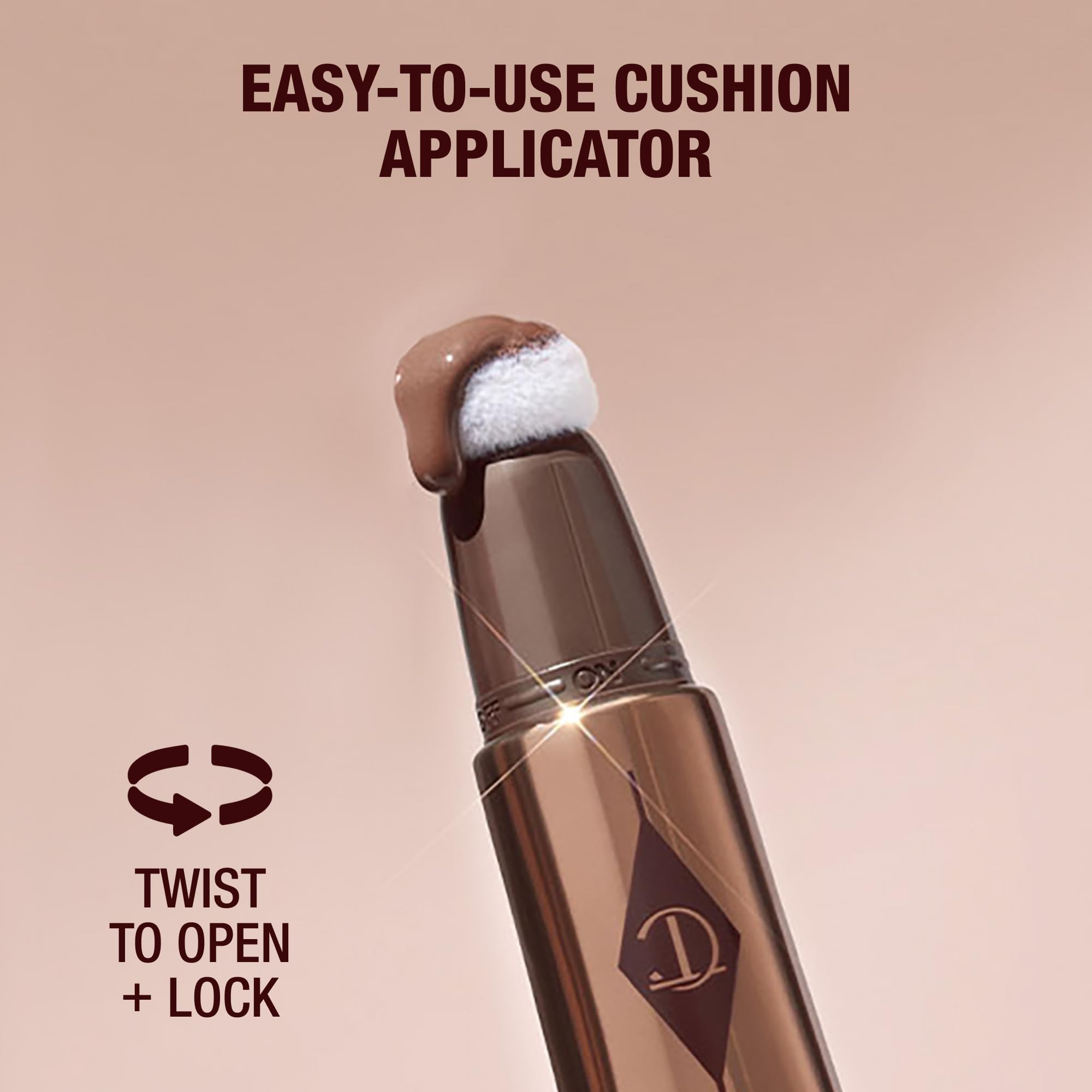 Charlotte Tilbury Hollywood Liquid Contour Wand - Easy-to-Use Contour Stick & Liquid Bronzer for Sculpting & Shaping - Leaves a Natural-Looking Sculpted Finish - Fair/Medium
