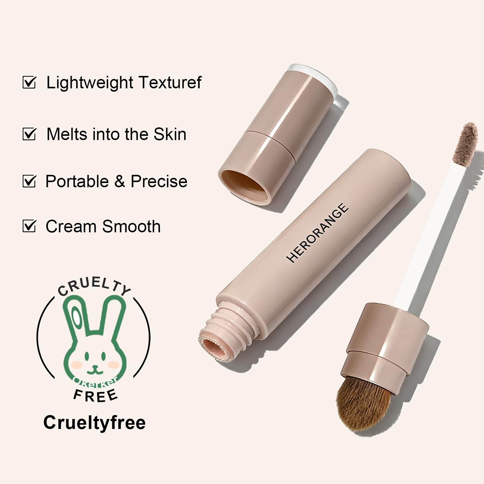 Cool Toned Liquid Contour Stick，Grey Nose Contour with Brush for Fair Pale Light Olive Skin,Long Lasting Cream Bronzer Gray, Blendable Lightweight Contouring Makeup Vegan & Cruelty-Free#01
