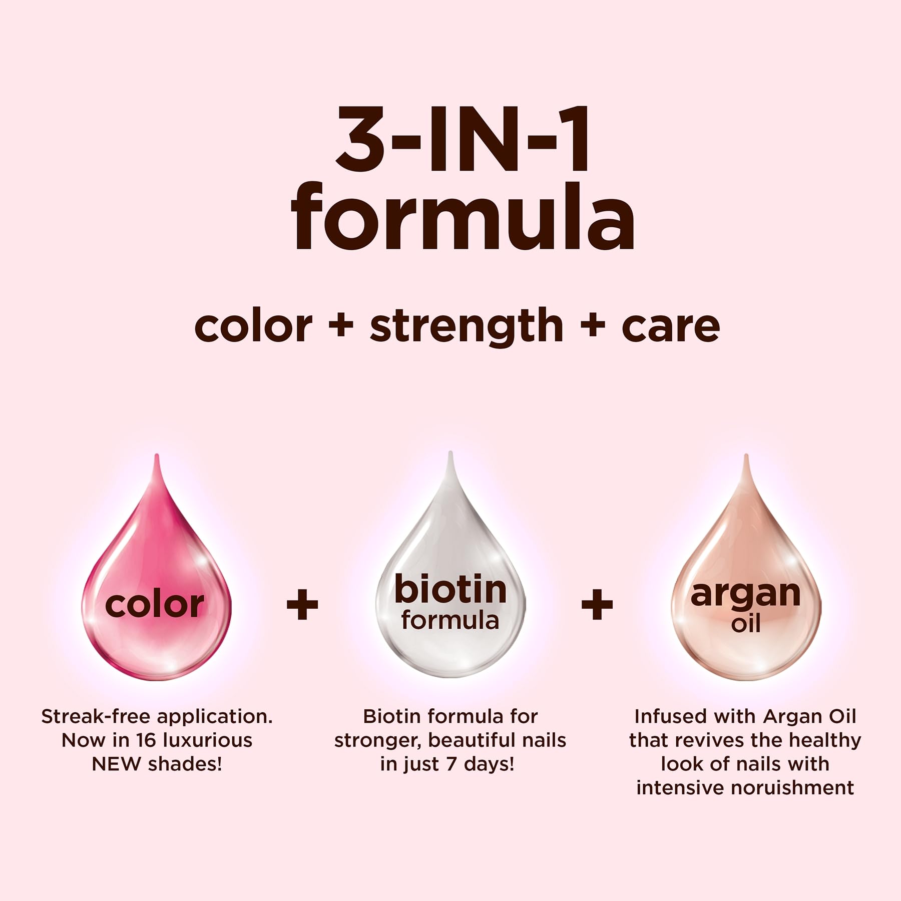 Sally Hansen Color Therapy Nail Polish | Biotin, Argan Oil, Long Lasting, Healthy Nails, Nail Strengthener, Semi-Opaque | 220 Rosy Quartz | Rosy Pink Nail Color
