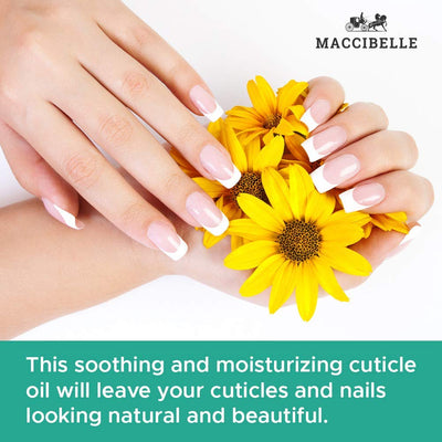 Maccibelle Cuticle Oil For Nails Refill size for Dry Cracked Cuticles (4 Ounce, Pineapple)