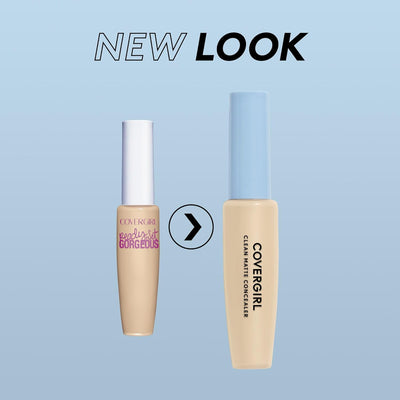 COVERGIRL - Clean Matte Concealer, Oil-Free, Lightweight Formula, Blendable, Natural-Looking Coverage, 100% Cruelty-Free