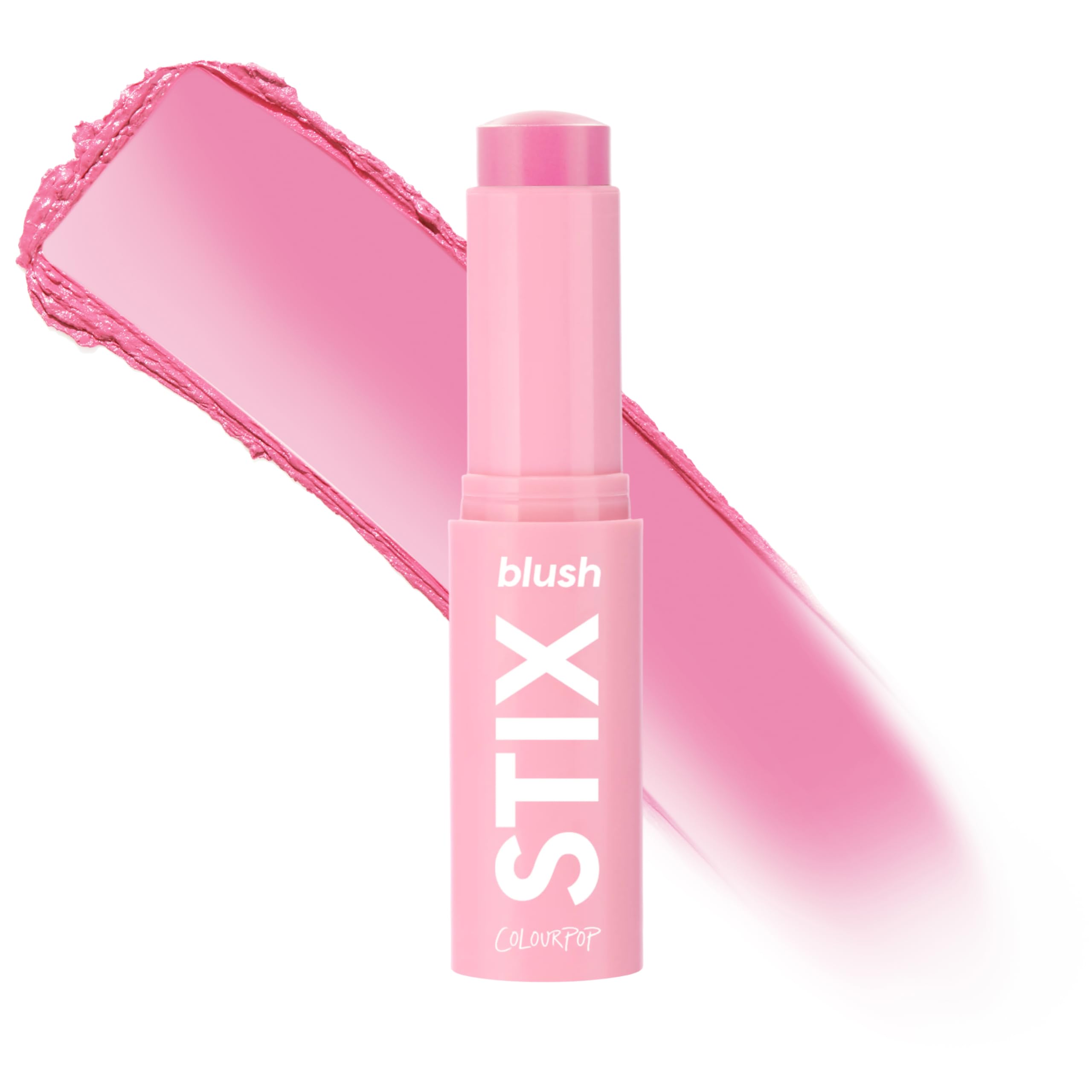 ColourPop Blush Stix - Cream Blush Stick with Dewy, Glowy Finish - Buildable, Blendable, Hydrating - Lightweight Vegan Makeup for Cheeks - New Formula - S-Tier, Vibrant Cool Pink (0.28 oz)