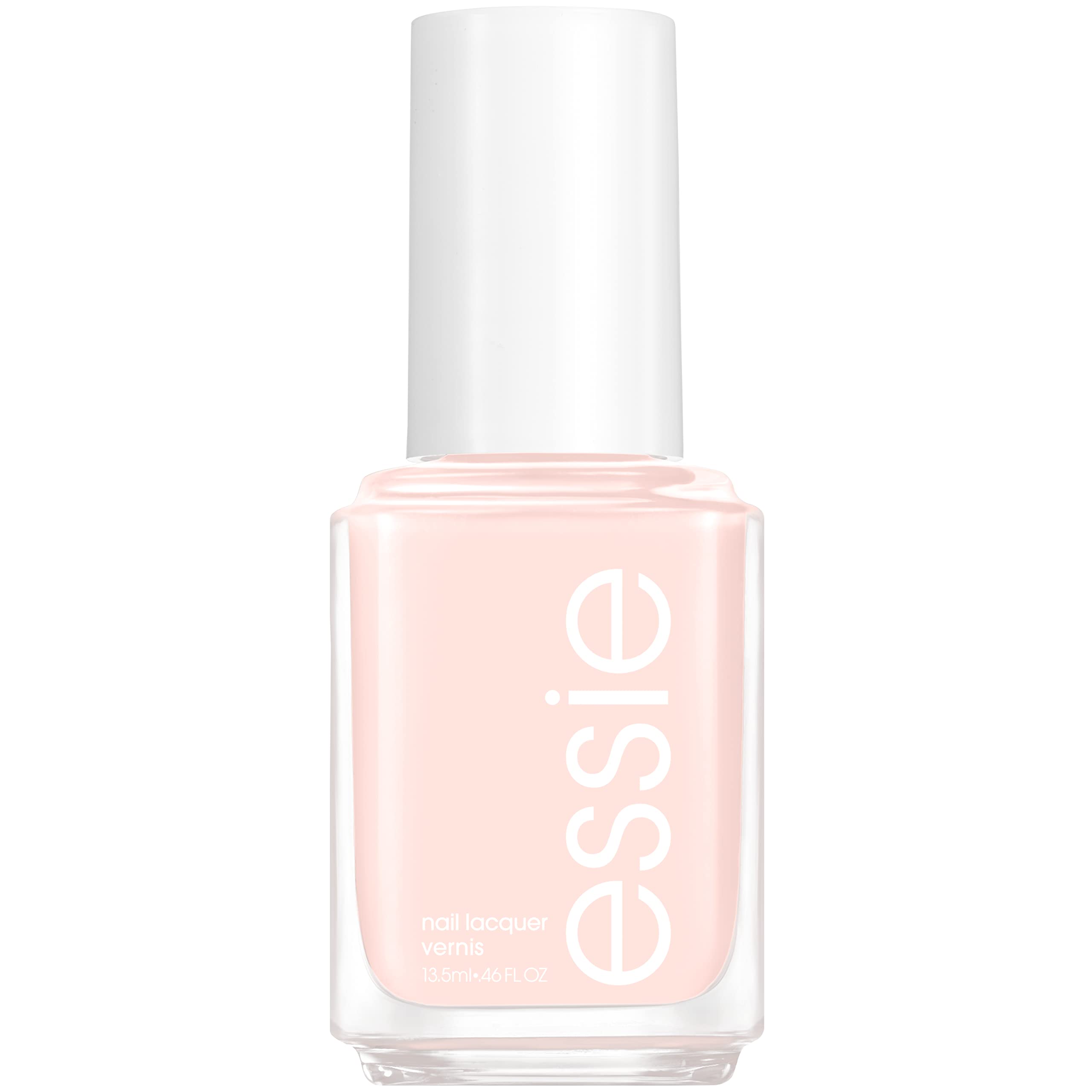 essie Salon-Quality Nail Polish, 8-Free Vegan, Sheer Pale Pink, Ballet Slippers, 0.46 fl oz