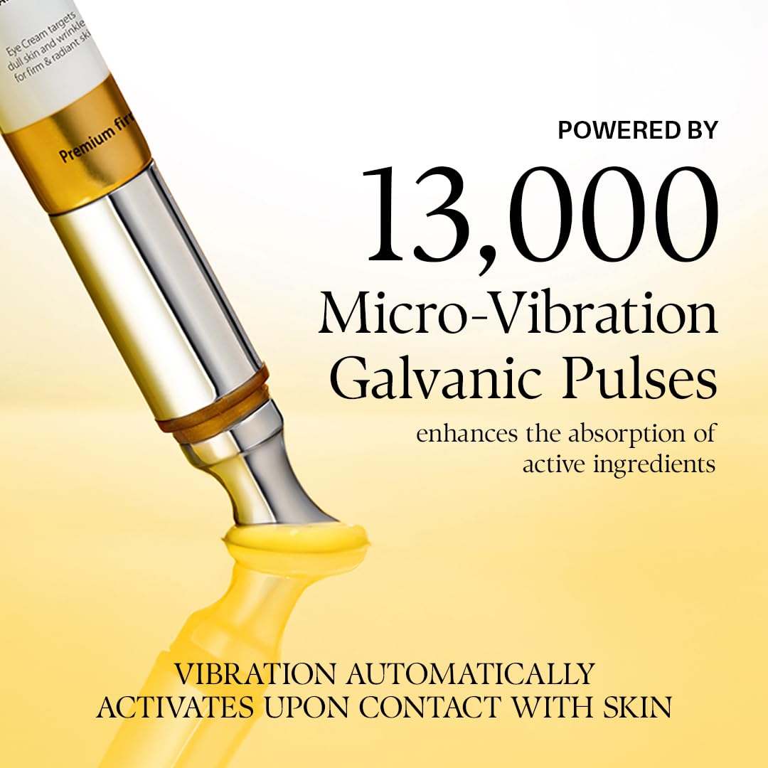 d'alba Piedmont Vita Toning Galvanic Eye Cream (0.51 fl oz), Hydrating & Firming Eye Cream with White Truffle, Collagen & Vitamin C, Radiance Care, Multi-Area Wrinkle Care