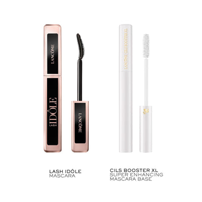 Lancôme Eye Makeup Gift Set - Cils Booster XL Enhancing Lash Primer 0.19 Fl. Oz, FULL-SIZE Lash Idôle Mascara 0.27 Fl. Oz.- Instant Volume, Length & Lift - Smudge Proof & Up To 24H Wear - Black