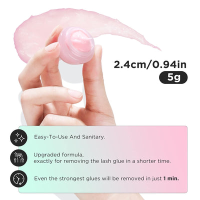 LASHVIEW Eyelash Extension Remover Cream, Special LILY Flavor, Lash Extension Remover Cream Professional Eyelash Extensions Remover for Salon,5g