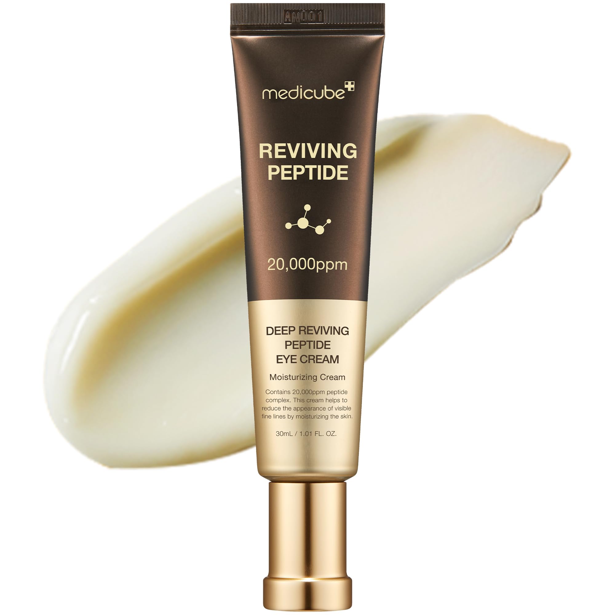 medicube Eye Serum with Deep Reviving Peptide | Eye Treatment Serum with Multi Peptides, Niacinamide & Squalane | Reduces Signs of Aging and FIne Lines | Korean Skincare, 1.01 fl.oz