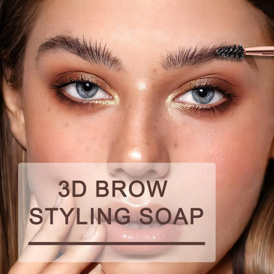 Soap Brows Kit,1Pcs/Set Eyebrow Freeze Styling Wax,Waterproof Long-lasting Eyebrows Enhancer Shaping Clear Tint Gel, Eye Brow Makeup Balm Pomade Cosmetics (1pc 03#)