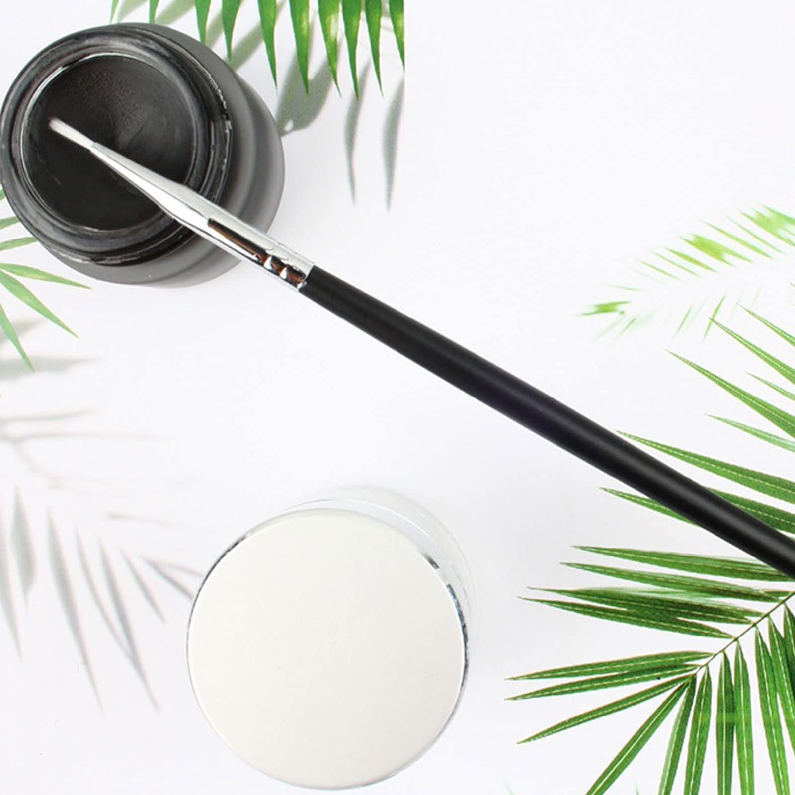MENGKK Household Cleaning Brushes 1 Pcs Makeup Eyeliner Brush Long Handle Portable Beauty Tools for Women Lady Mixed Eyelash Eyebrow
