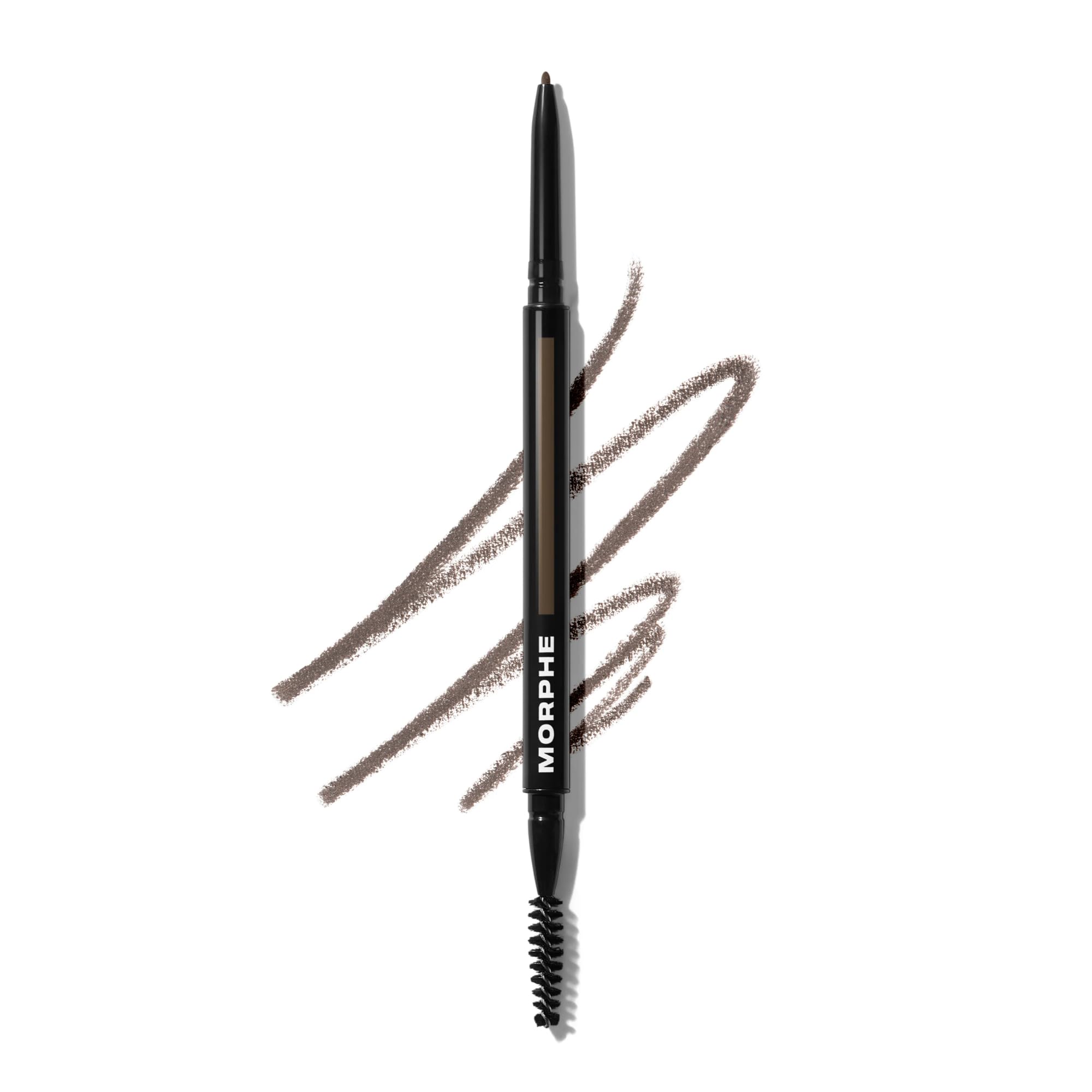 Morphe Micro Dual Eyebrow Pencil - Dual-Ended Brow Pencil Featuring a Retractable, Ultra-Precise, Pointed Tip - Richly Pigmented, Smooth-Gliding, Long-Lasting Wax Formula - Java (0.003 oz)