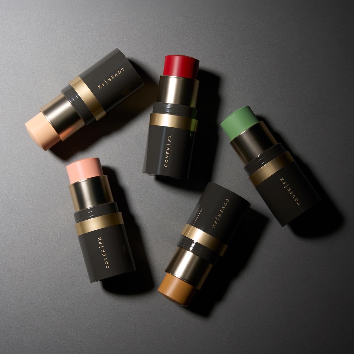 Cover FX Correct Stick Peach Color Corrector Concealer - Peachy: Neutralize Darkness & Discoloration (Medium to Tan Skin Tones) - Creamy Lightweight Full Coverage