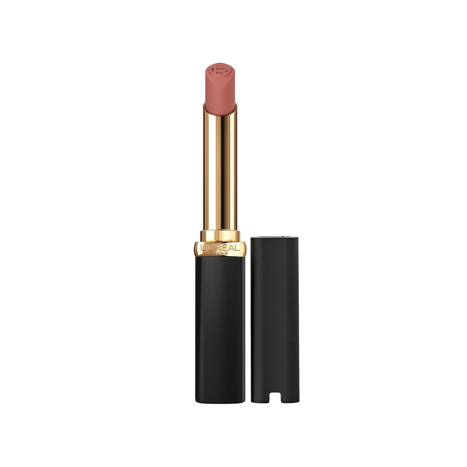 L'Oreal Paris Colour Riche Intense Volume Matte Lipstick, Lip Color Infused with Hyaluronic Acid for up to 16hr All Day Comfort, Le Carmin Courage, 0.06 oz