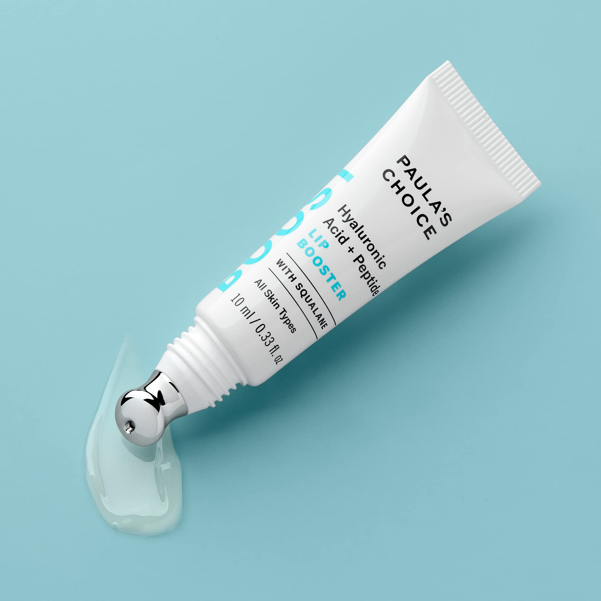 Paula's Choice BOOST Hyaluronic Acid + Peptide Lip Booster, Hydrating Treatment for Lip Volume, Loss of Firmness & Fine Lines, with Squalane, Fragrance-free, 0.33 Fluid Ounces
