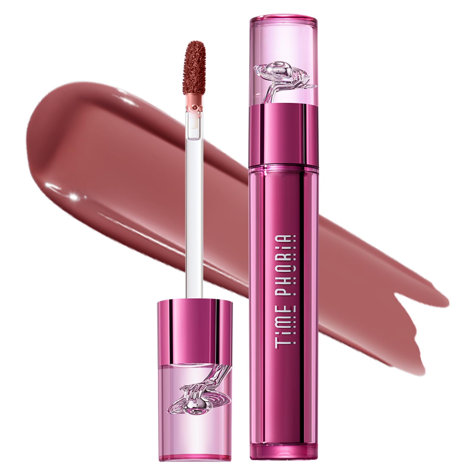 TIMEPHORIA Altera Blurring Tint Lip Stain 012 Hush, Nude Pink Glossy to Soft Matte Finish, Blur Lip Lines, Weightless No-Sticky Airy Velvet Texture, Vibrant Hydrating Long-Lasting Lip Makeup