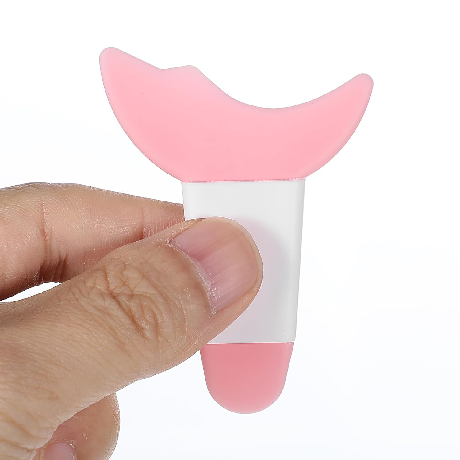 4 PCS Mascara Eyelash Applicator Guard Tool, Reusable Silicone Eyeliner Aid Mascara Shield Pink Eyelash Lipstick Eyeshadow Applicators Aid Tool Multifunctional Makeup Stencil for Women, Beginners