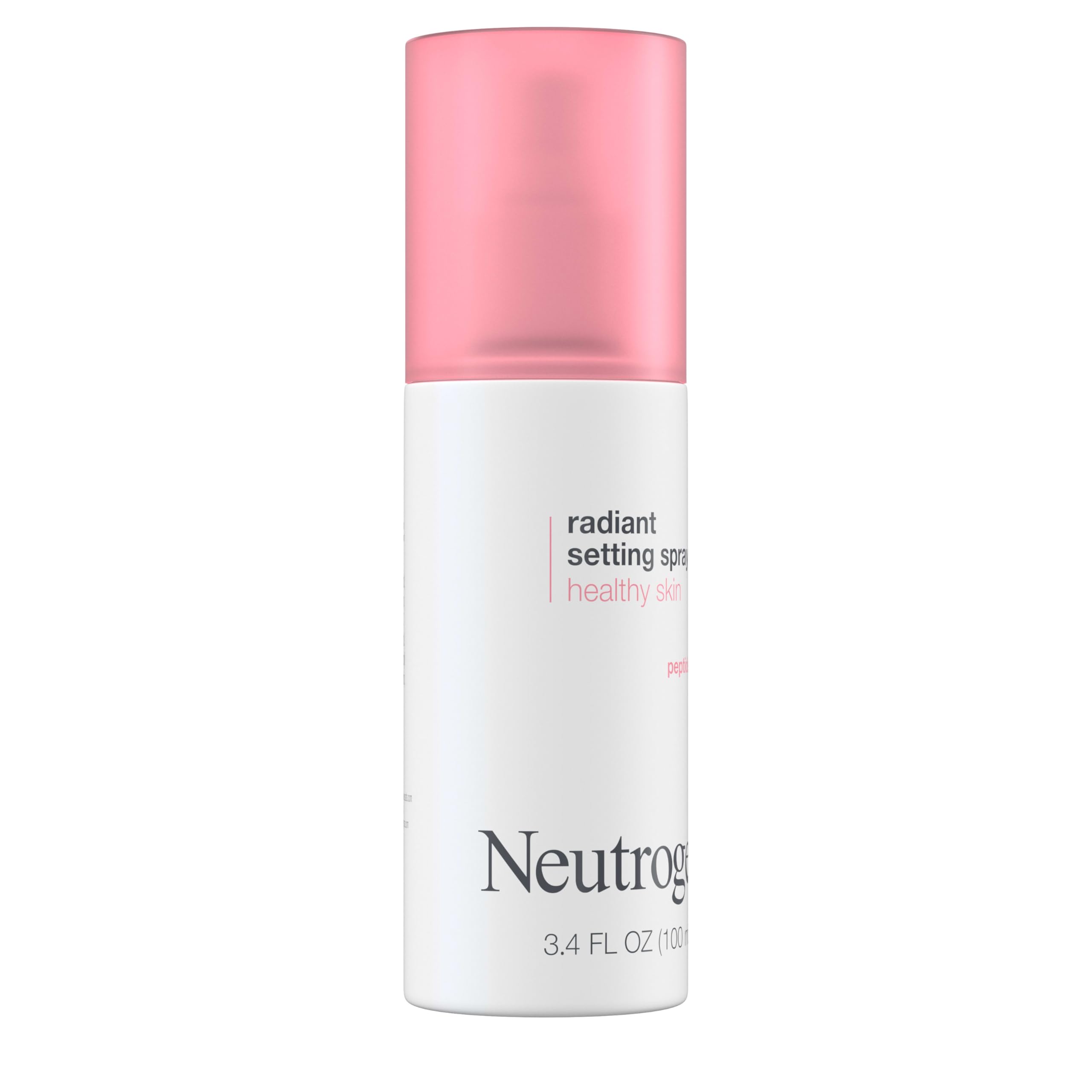 Neutrogena Healthy Skin Radiant Setting Spray, Long-Lasting Face Mist with Antioxidants & Pep-tides, Lightweight Hydrating Formula Locks Makeup for Glowing, Refreshed Skin, 3.4 fl. Oz