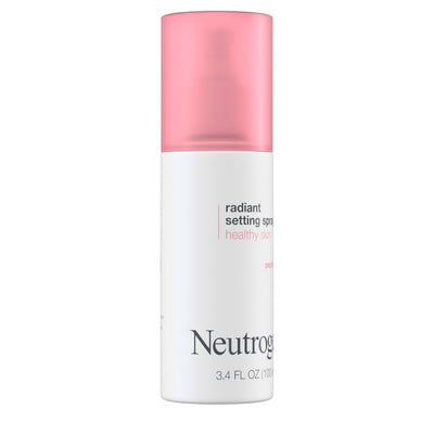 Neutrogena Healthy Skin Radiant Setting Spray, Long-Lasting Face Mist with Antioxidants & Pep-tides, Lightweight Hydrating Formula Locks Makeup for Glowing, Refreshed Skin, 3.4 fl. Oz