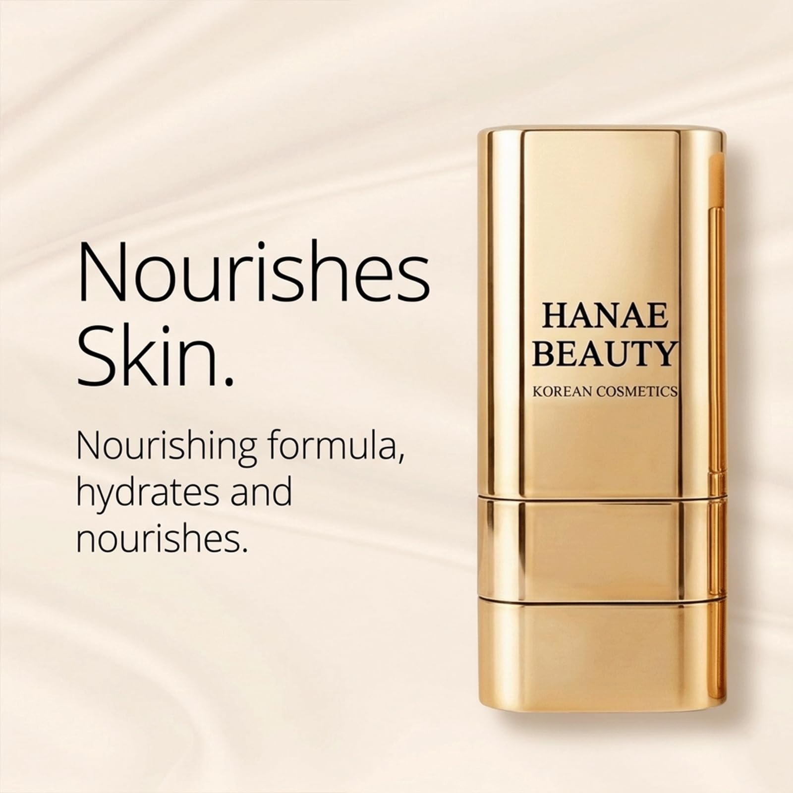 Hanae Korea Foundation Stick,Hanae Beauty Korean Dual-Ended Foundation Stick,Natural Finish, Long-Lasting Coverage for All Skin - Natural Dewy Finish-Nature (1PCS)