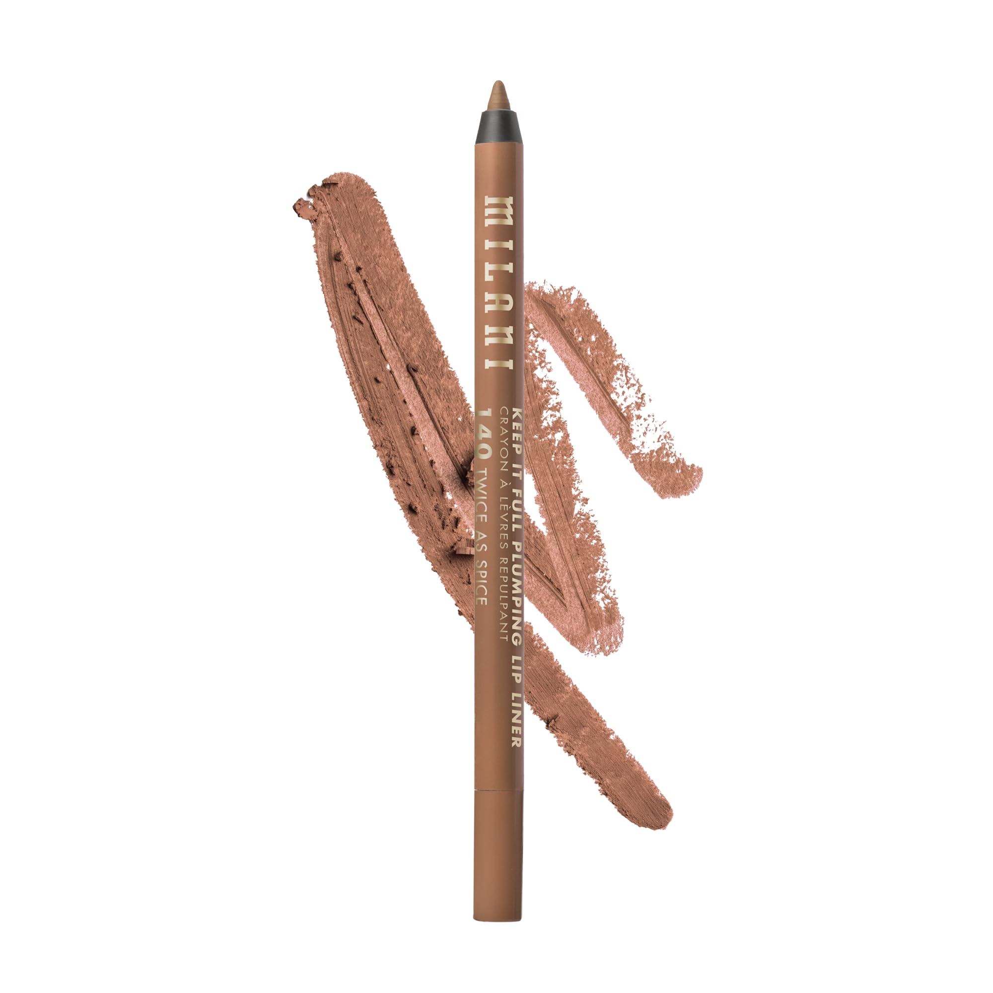 Milani Keep It Full Plumping Lip Liner - Long-Lasting Creamy Pencil for Visibly Fuller Lips - 8-Hour Wear with Chili Extract & Maxi-Lip - Vegan & Cruelty-Free, Made in USA, Twice As Spice