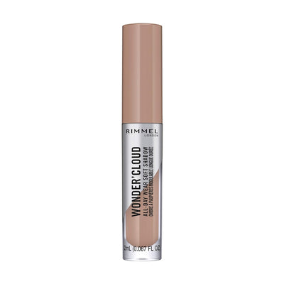 Rimmel London Wonder'Cloud Eyeshadow, Buildable, Long-Wearing, Built-In Primer, 002, Foggy Beige, 0.06oz