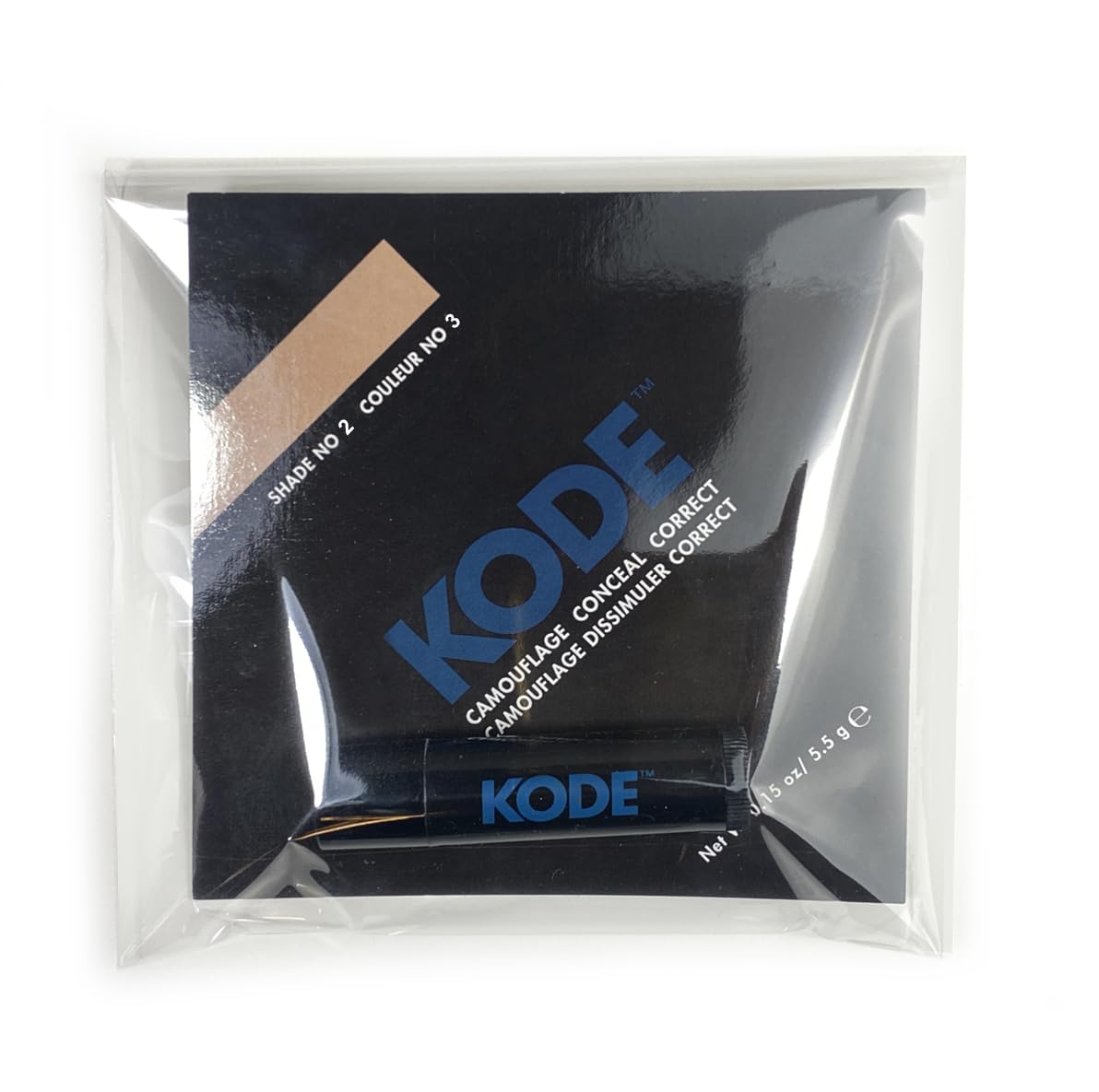 KODE Mens Concealer (Shade 2 of 6) Dark Circle Under Eye Cream Corrector, Multi-Use, Pimples, Scars, Rashes
